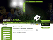 Tablet Screenshot of cromos-de-futbol.com